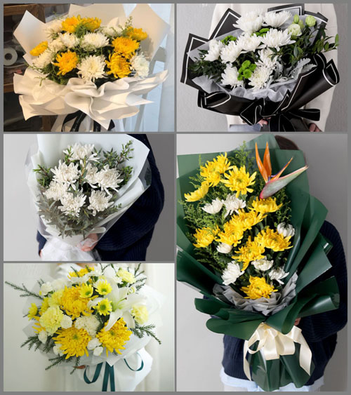 广东佛山市高明区荷城街道三洲社区白事花束代送